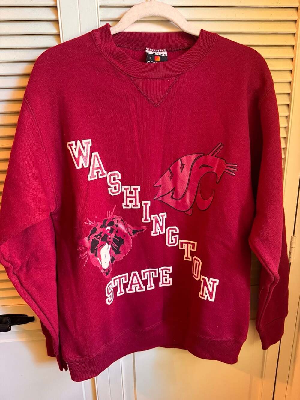 Vintage 90s Signal Sports Washington State Cougars Crewneck Sweatshirt Medium